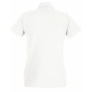Fruit Of The Loom Premium naisten poolopaita - valkoinen