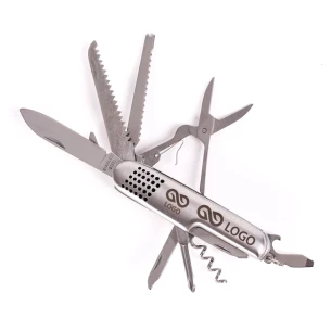 Teräksinen 13-toiminen taskuveitsi - Hopea