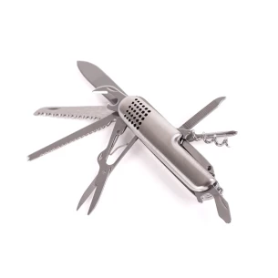 Teräksinen 13-toiminen taskuveitsi - Hopea