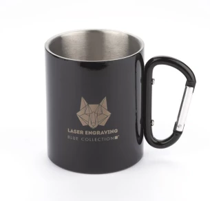 CAMP-muki karabiinilla - Musta