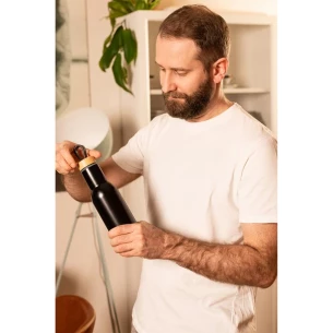 Tyhjiöpullo 400ml Lome - Musta