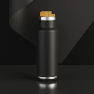Horten 530 ml lämpöpullo - Musta
