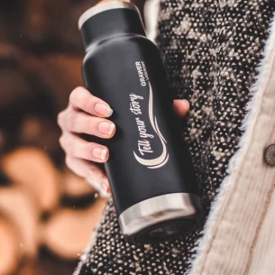 Horten 530 ml lämpöpullo - Musta