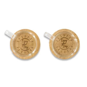 Zestaw szklanych filiżanek Liberika - Transparentny