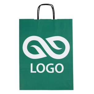 Lahjapakkaus A4 värillinen laukku - vihreä