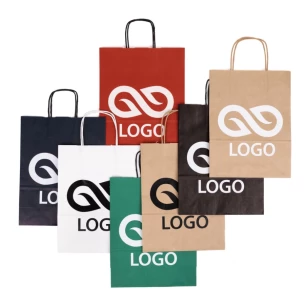 Lahjapakkaus A4 värillinen laukku - vihreä