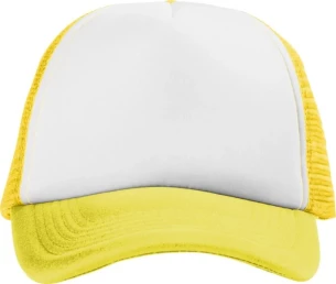 Trucker-lippis - keltainen/valkoinen
