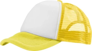 Trucker-lippis - keltainen/valkoinen