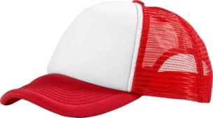 Trucker-lippis - Punainen/valkoinen