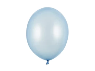 Metalloitu ilmapallo 30cm - vaaleansininen
