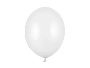 Metalloitu ilmapallo 30cm - Valkoinen