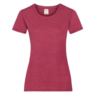 FOTL Lady-Fit ValueWeight T-paita - punainen melangepunainen