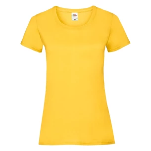 FOTL Lady-Fit ValueWeight T-paita - Tumman keltainen