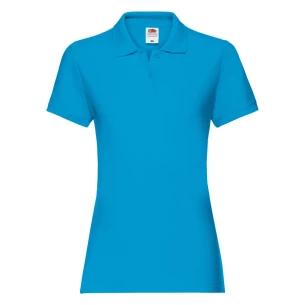 Fruit Of The Loom Premium naisten poolopaita - vaaleansininen