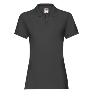 Fruit Of The Loom Premium naisten poolopaita - musta