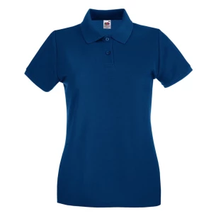 Fruit Of The Loom Premium naisten poolopaita - sininen