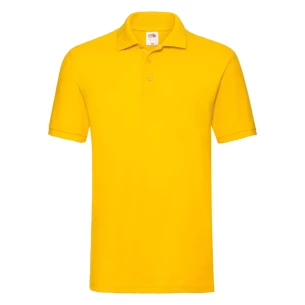 Fruit Of The Loom Premium Polo paita - Tumman keltainen