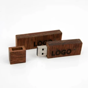 Wood 8Gb muistitikku - Beige
