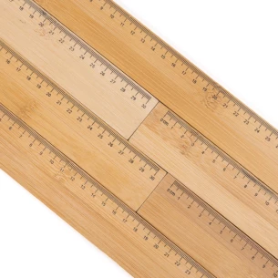Bambusta valmistettu hallitsija 30cm